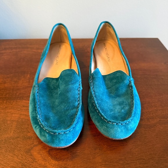 Antonio Melani Women’s Leather Loafers – Turquoise – Size 6.5 - Picture 3 of 5